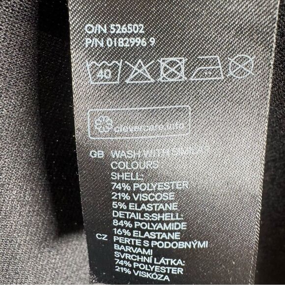 H&M lace lined black fit and flare dress size small - Picture 6 of 7